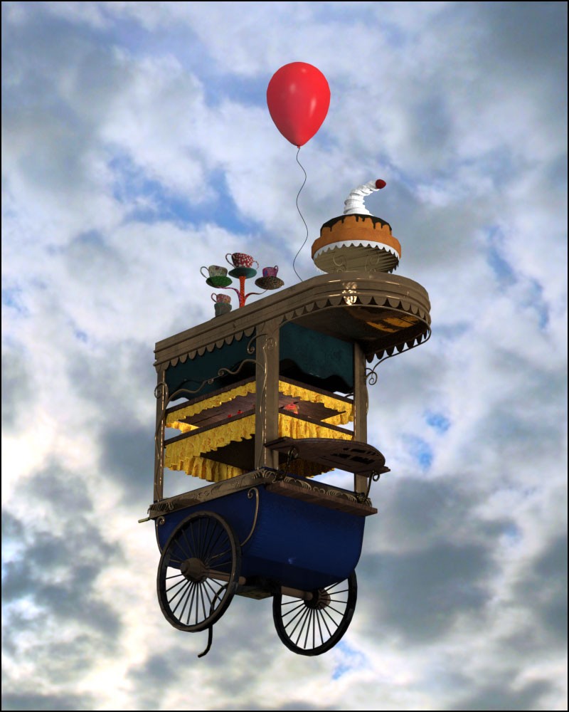Alice's Flying Dessert Cart by N/A