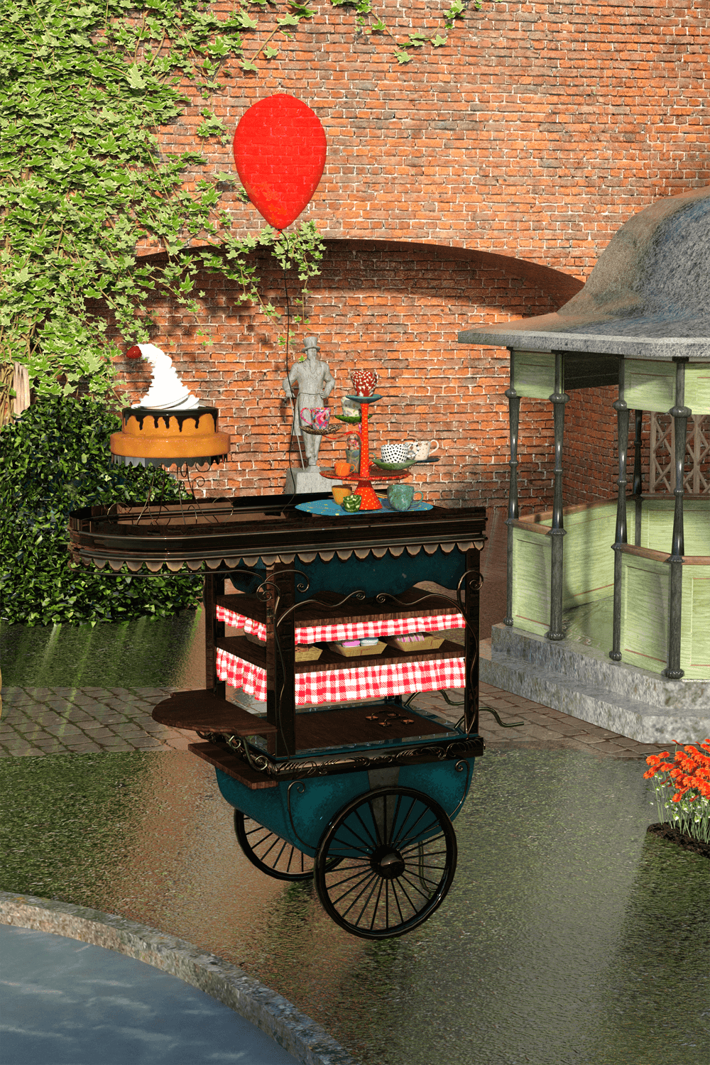 Alice's Flying Dessert Cart by N/A