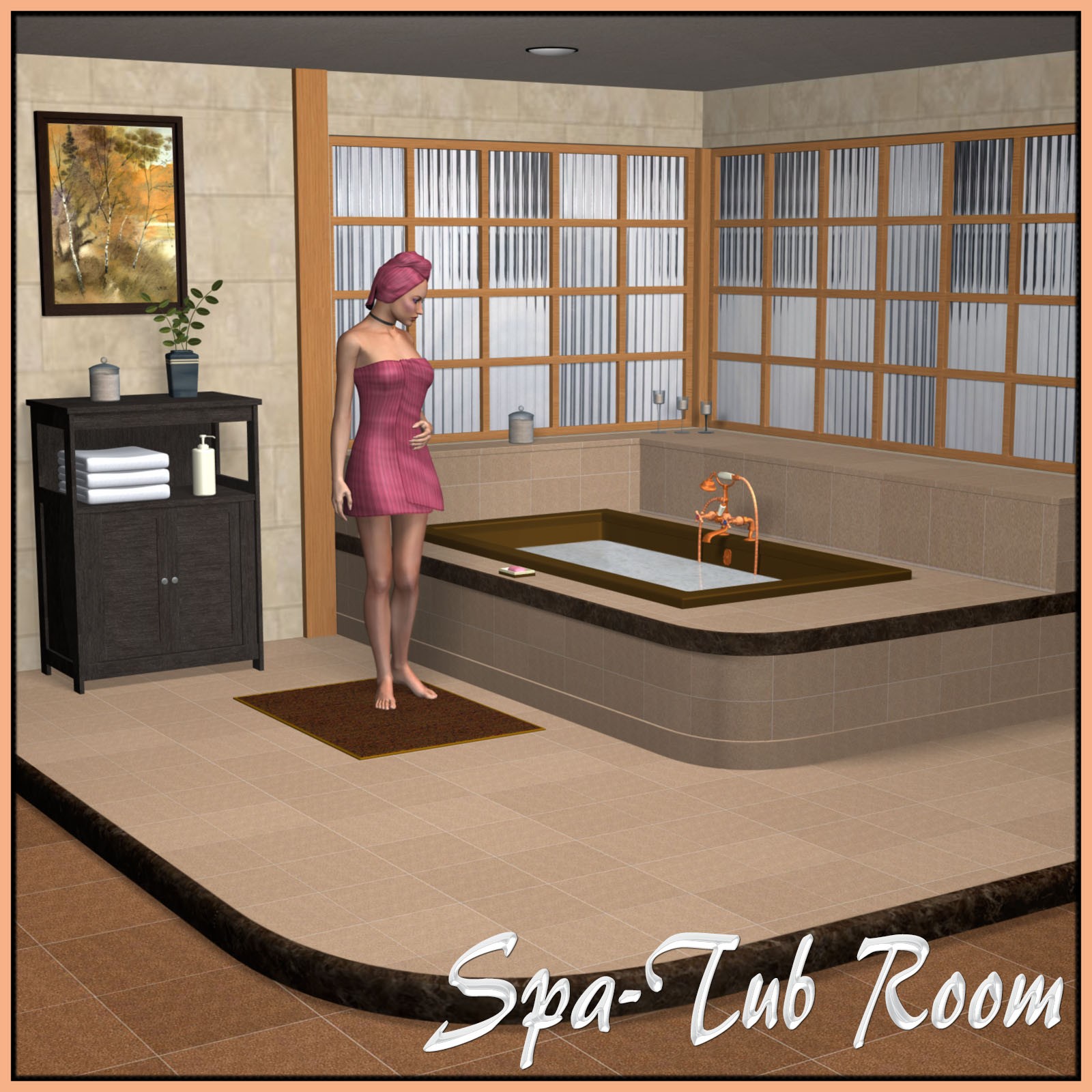 Spa-Tub Room Set by N/A