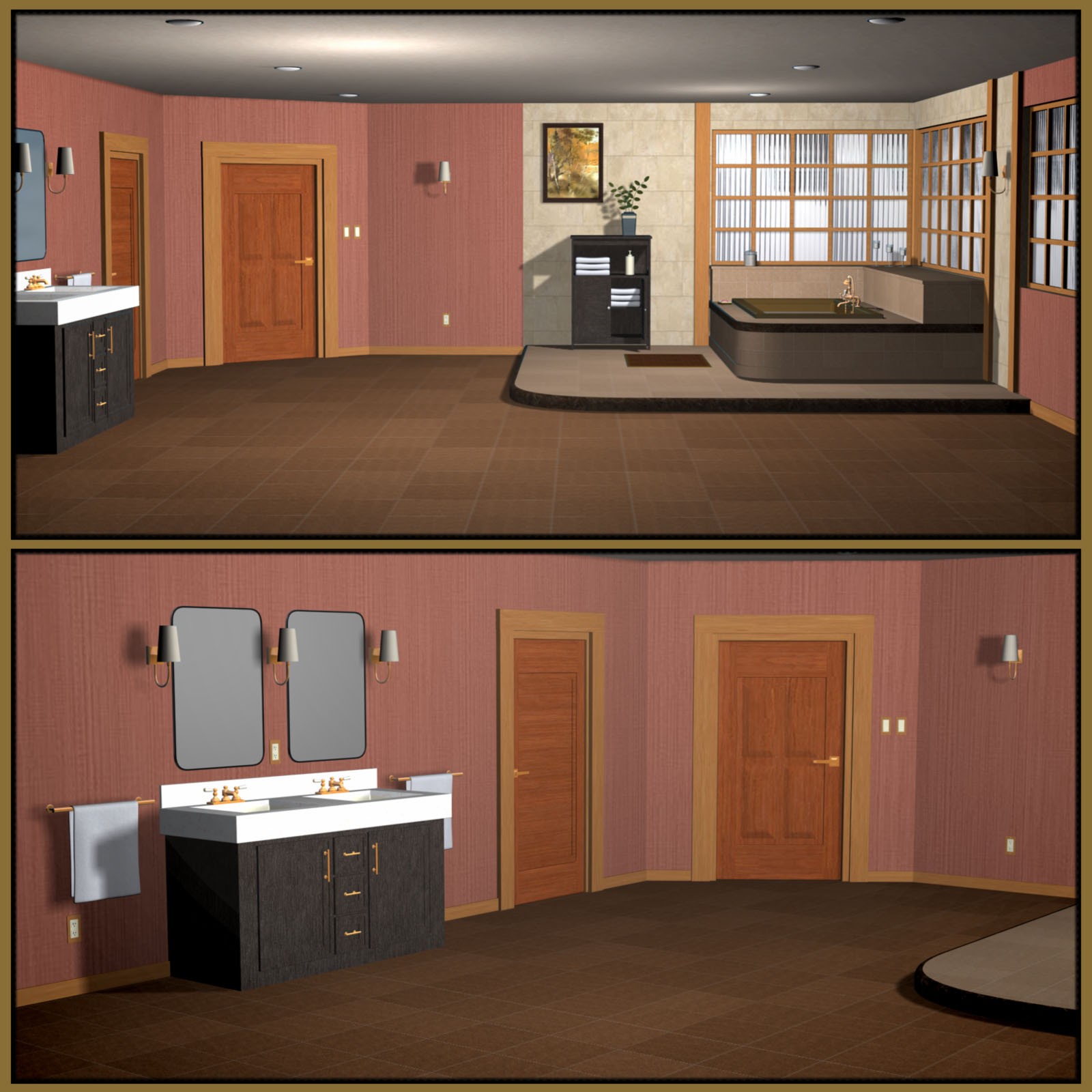 Spa-Tub Room Set by N/A