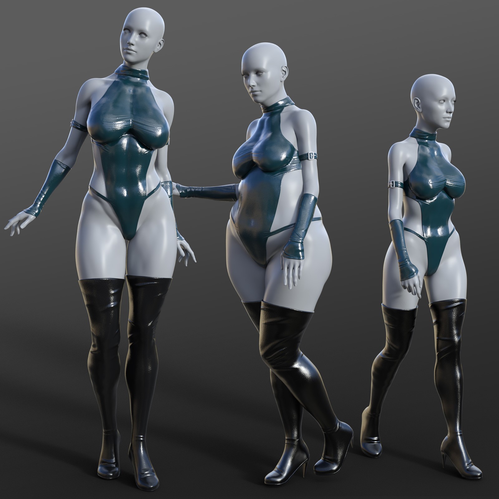 Kunoichi Outfit for Genesis 8/8.1 by N/A