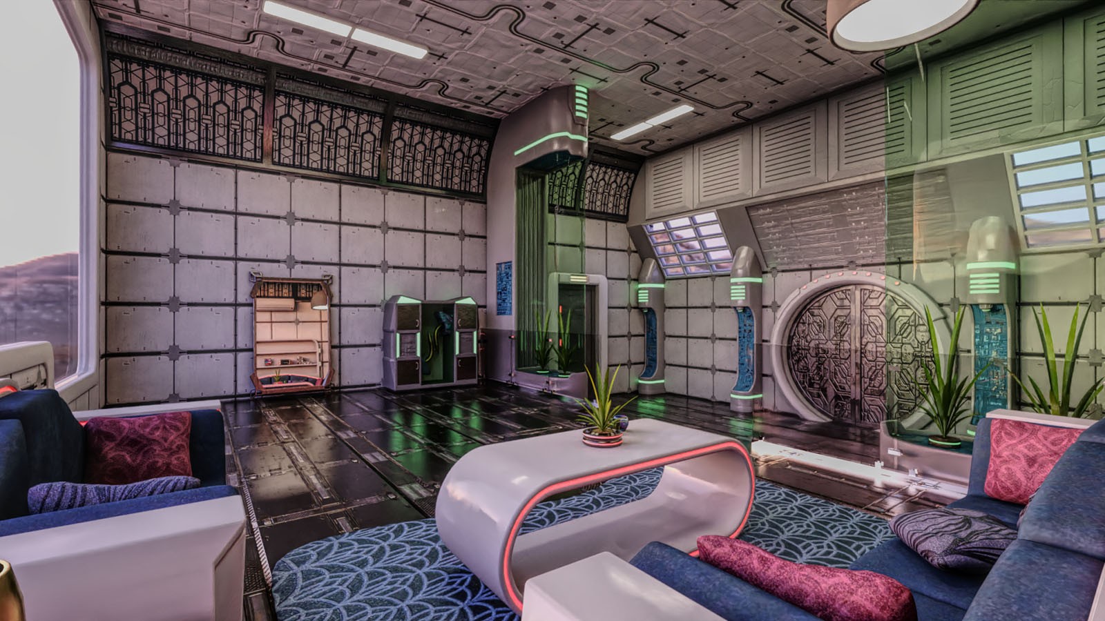 Scifi Living Space by N/A
