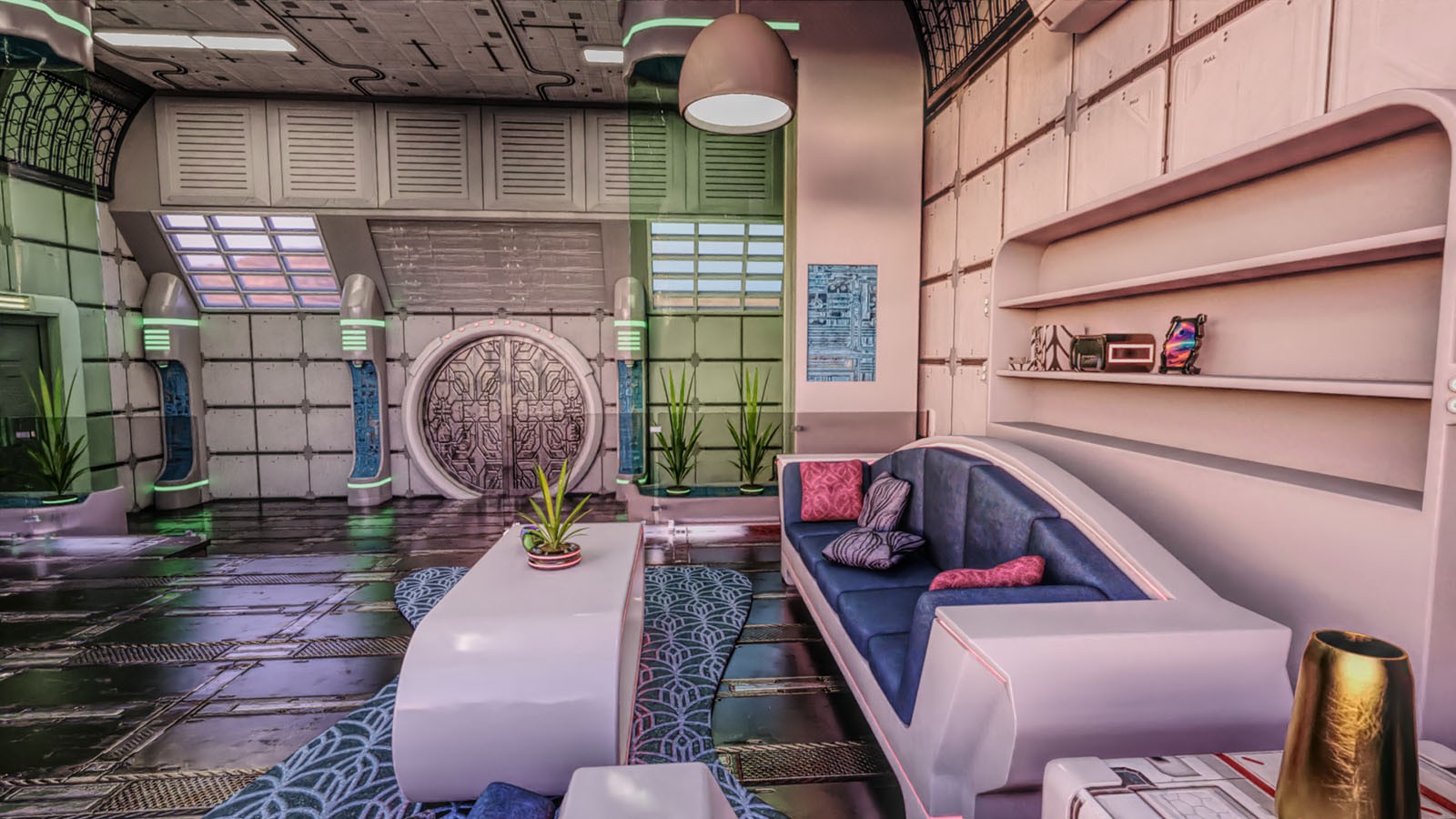 Scifi Living Space by N/A