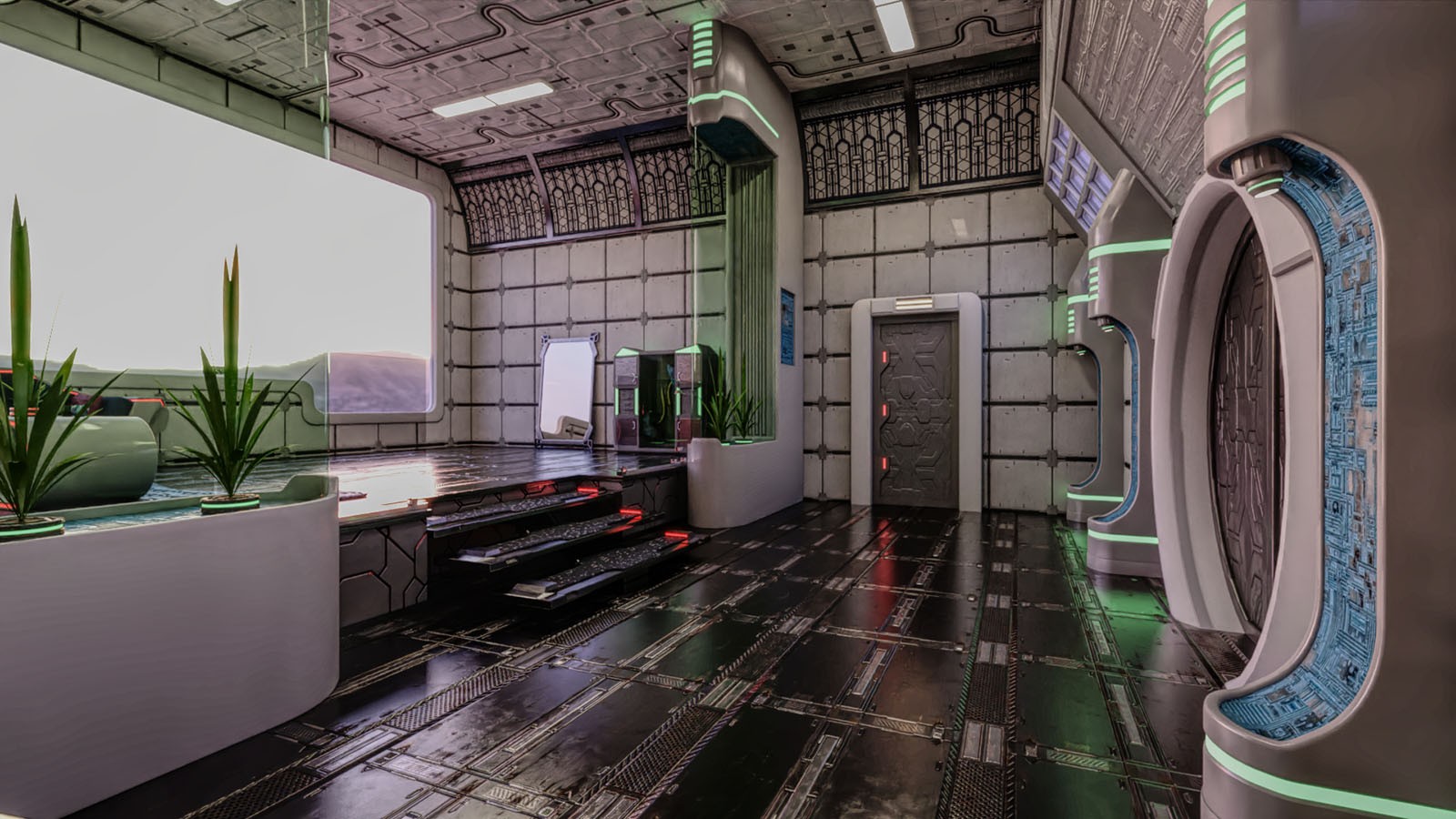 Scifi Living Space by N/A