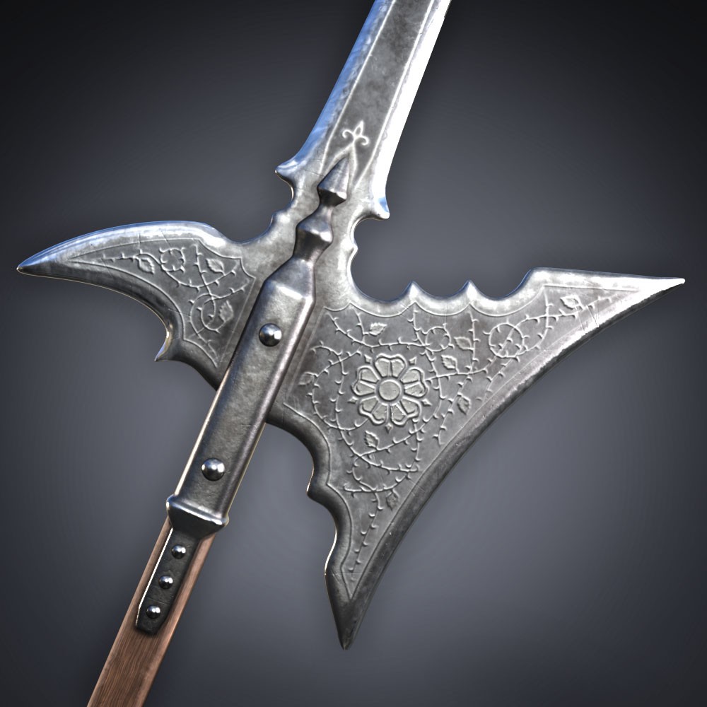 Pack of Halberds with poses for G8M, G8F and G9 by N/A
