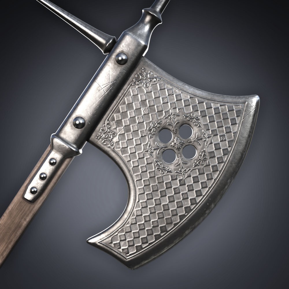 Pack of Halberds with poses for G8M, G8F and G9 by N/A