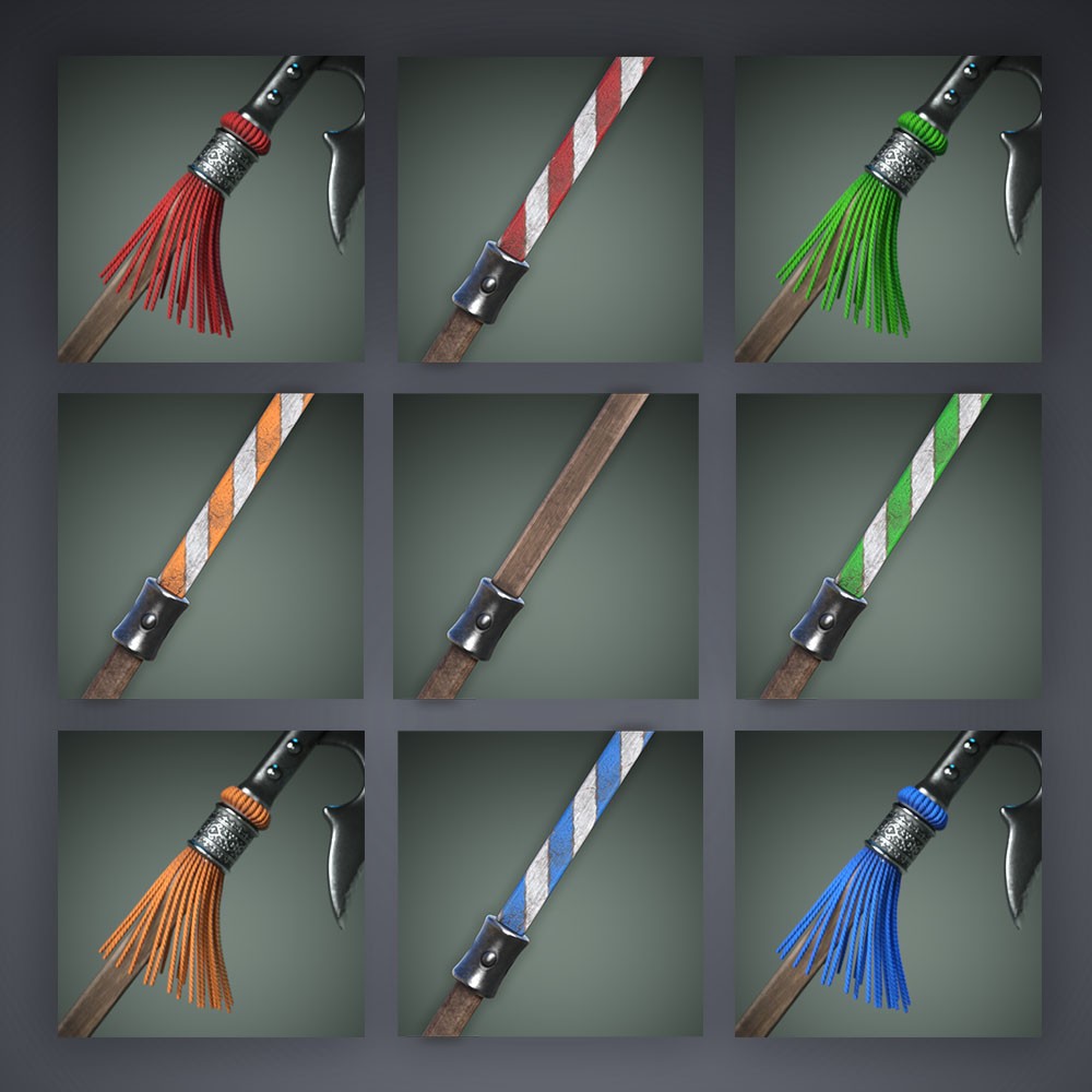 Pack of Halberds with poses for G8M, G8F and G9 by N/A
