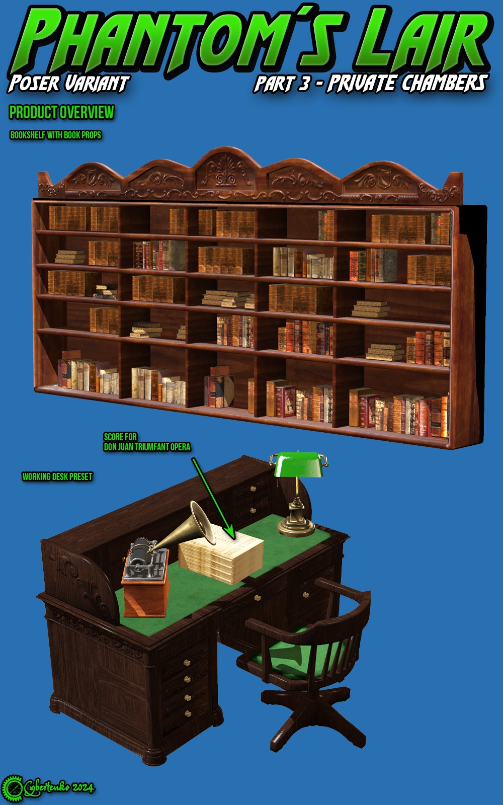 Phantoms Lair Part 3 - Private Chambers for Poser by N/A