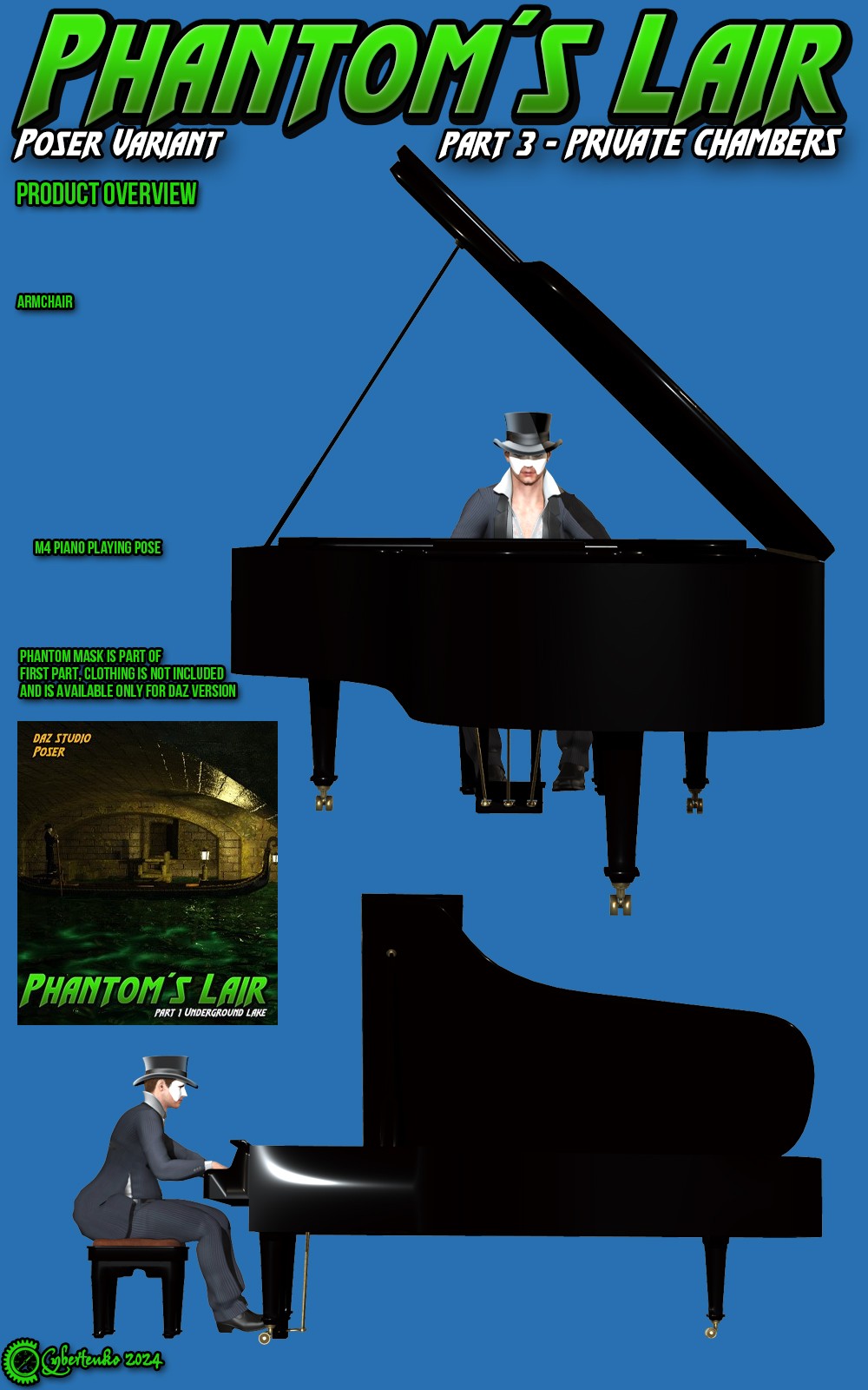 Phantoms Lair Part 3 - Private Chambers for Poser by N/A