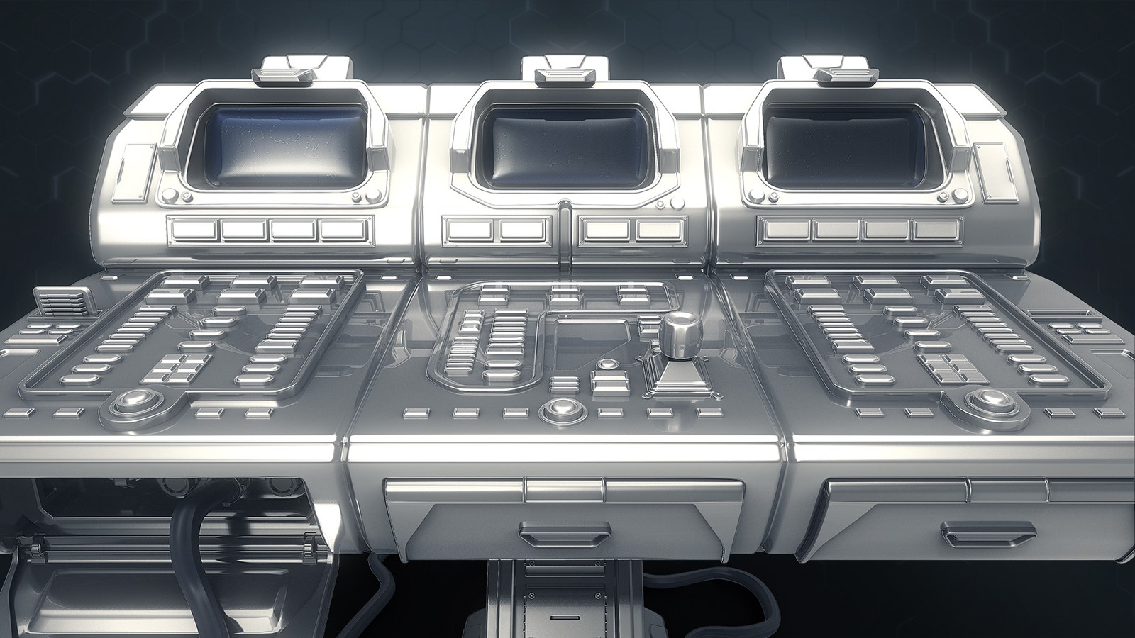 3D Central Computer Control Terminal with Portable Generator by N/A