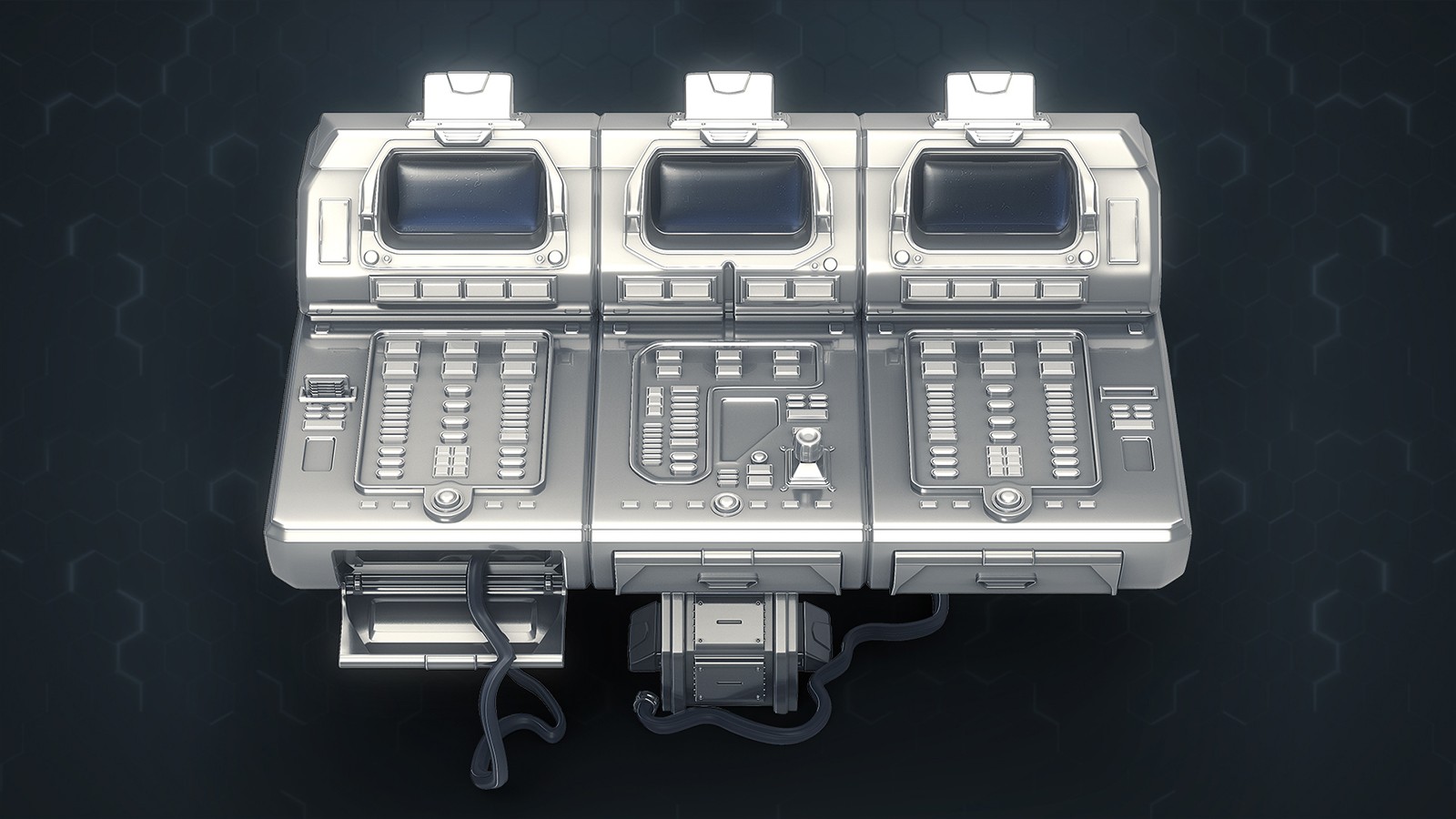 3D Central Computer Control Terminal with Portable Generator by N/A
