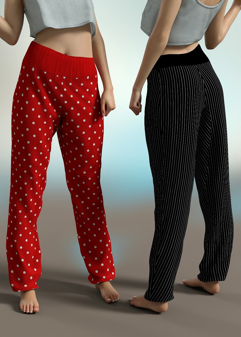 Fluffy Pants for Genesis 8 Female by N/A