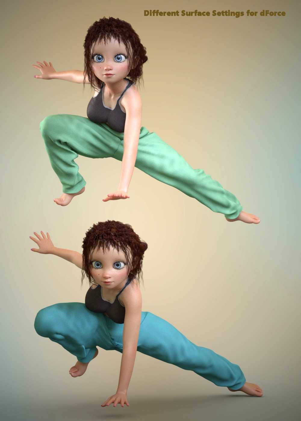 Fluffy Pants for Genesis 8 Female by N/A