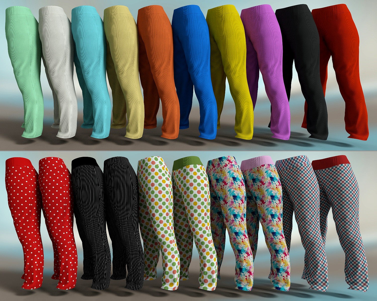 Fluffy Pants for Genesis 8 Female by N/A