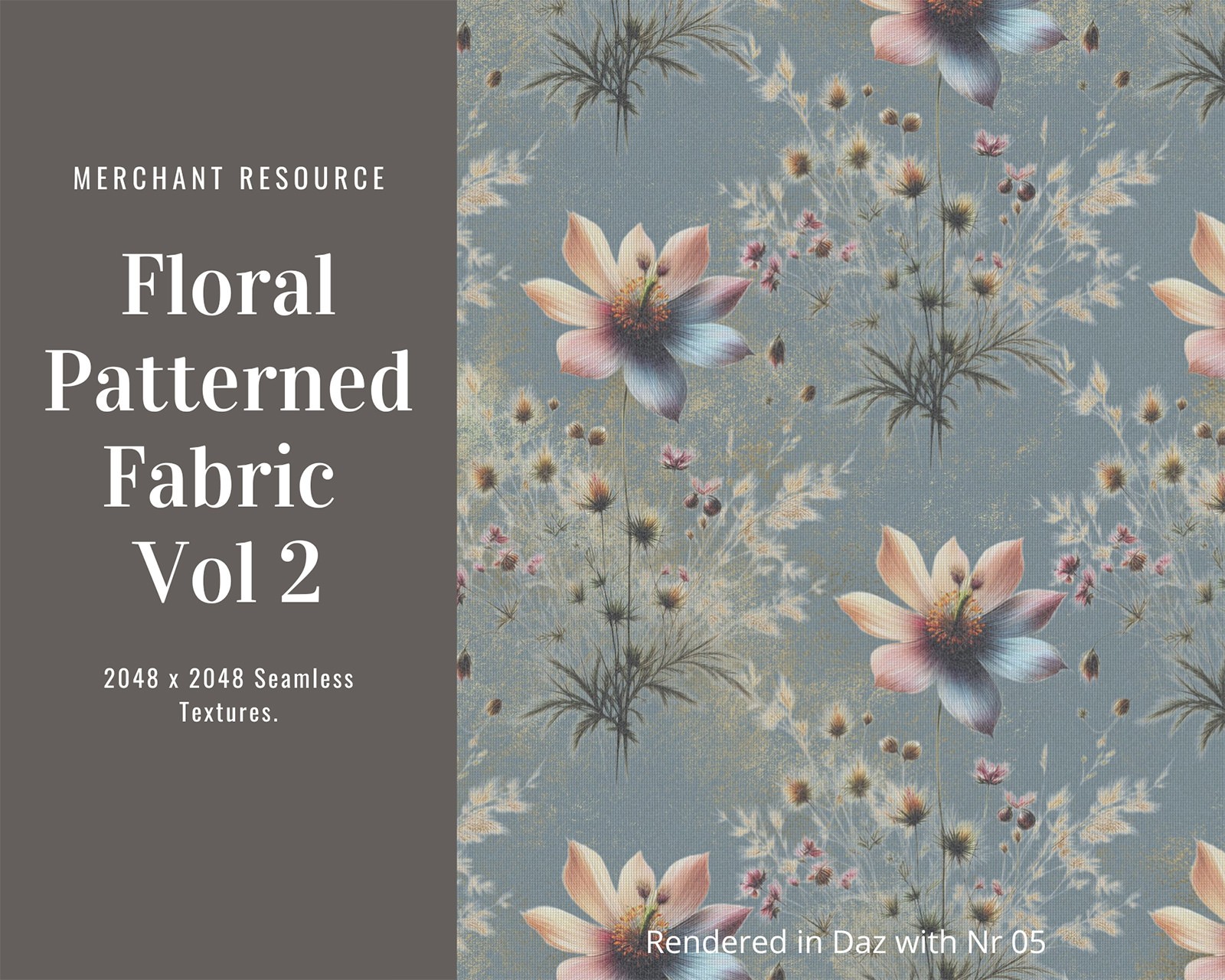 10 Floral Patterned Fabric Vol 2 - Merchant Resource by N/A
