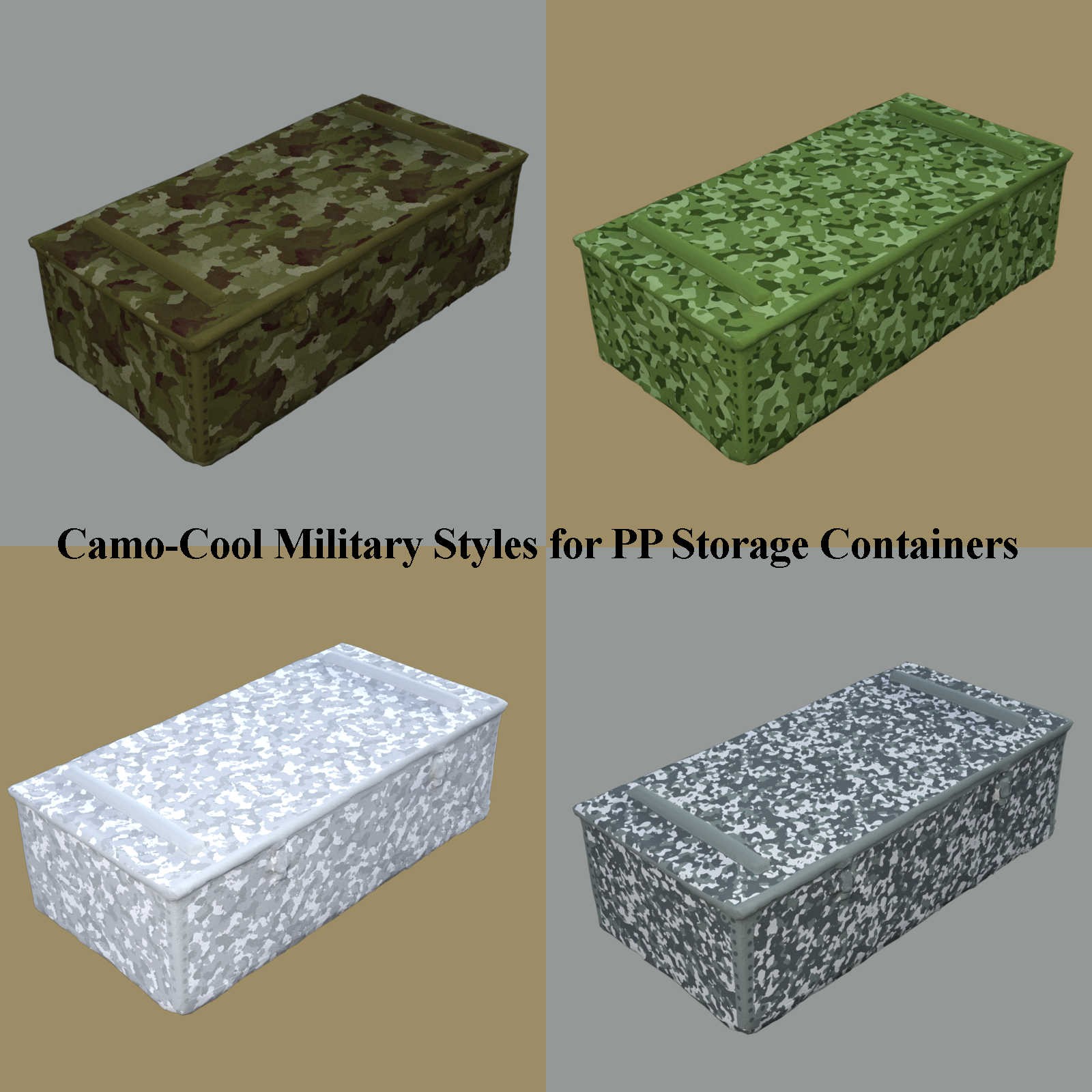 Camo-Cool MILITARY for Photo Props Storage Collection in Daz Studio by N/A