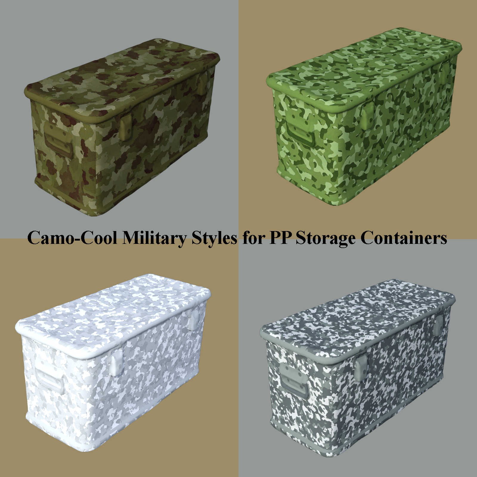 Camo-Cool MILITARY for Photo Props Storage Collection in Daz Studio by N/A