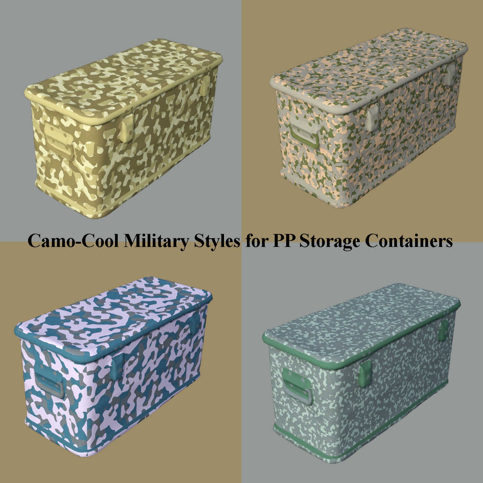 Camo-Cool MILITARY for Photo Props Storage Collection in Daz Studio by N/A