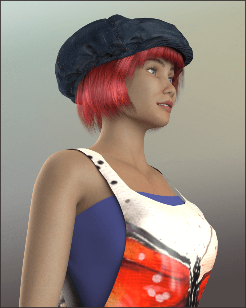 Newsboy Cap for LaFemme2 by N/A