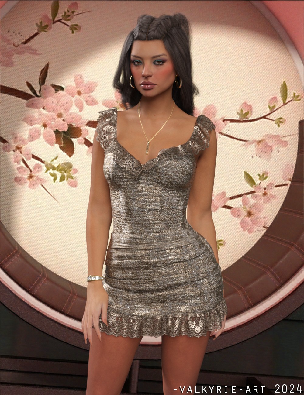 InStyle - dForce Ruffle Mini Dress by N/A
