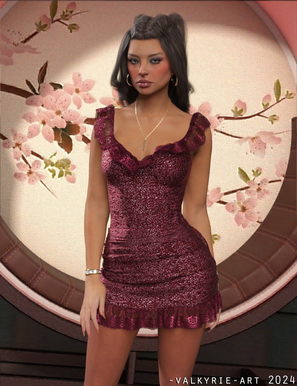 InStyle - dForce Ruffle Mini Dress by N/A
