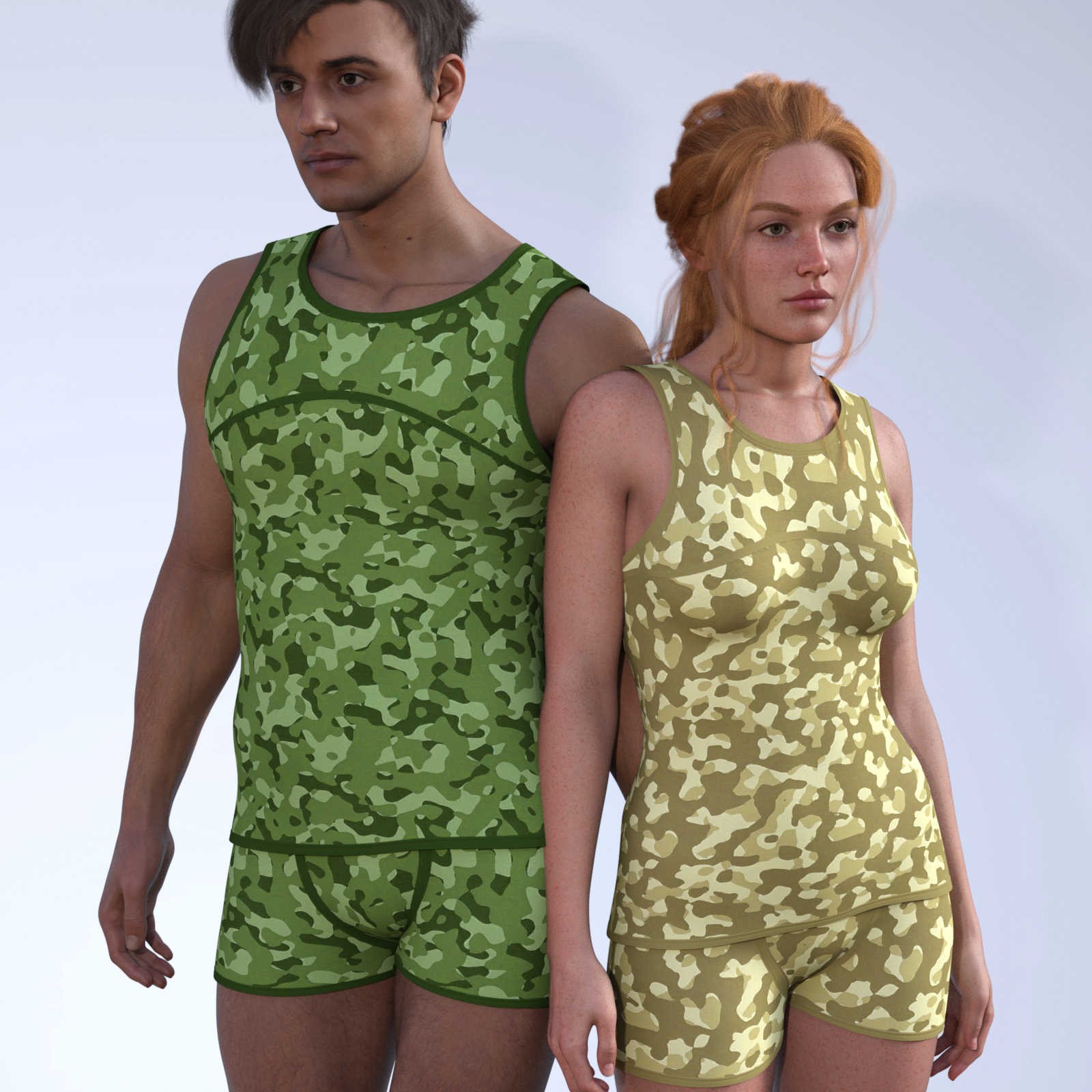 Camo-Cool COMMANDO Styles for JMR dForce Matthieu Underwear for G9M in DS by N/A