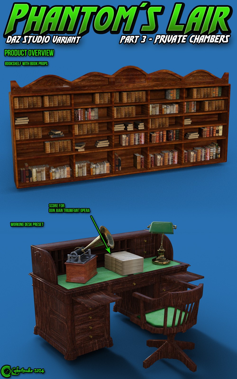 Phantoms Lair Part 3 - Private Chambers for Daz by N/A