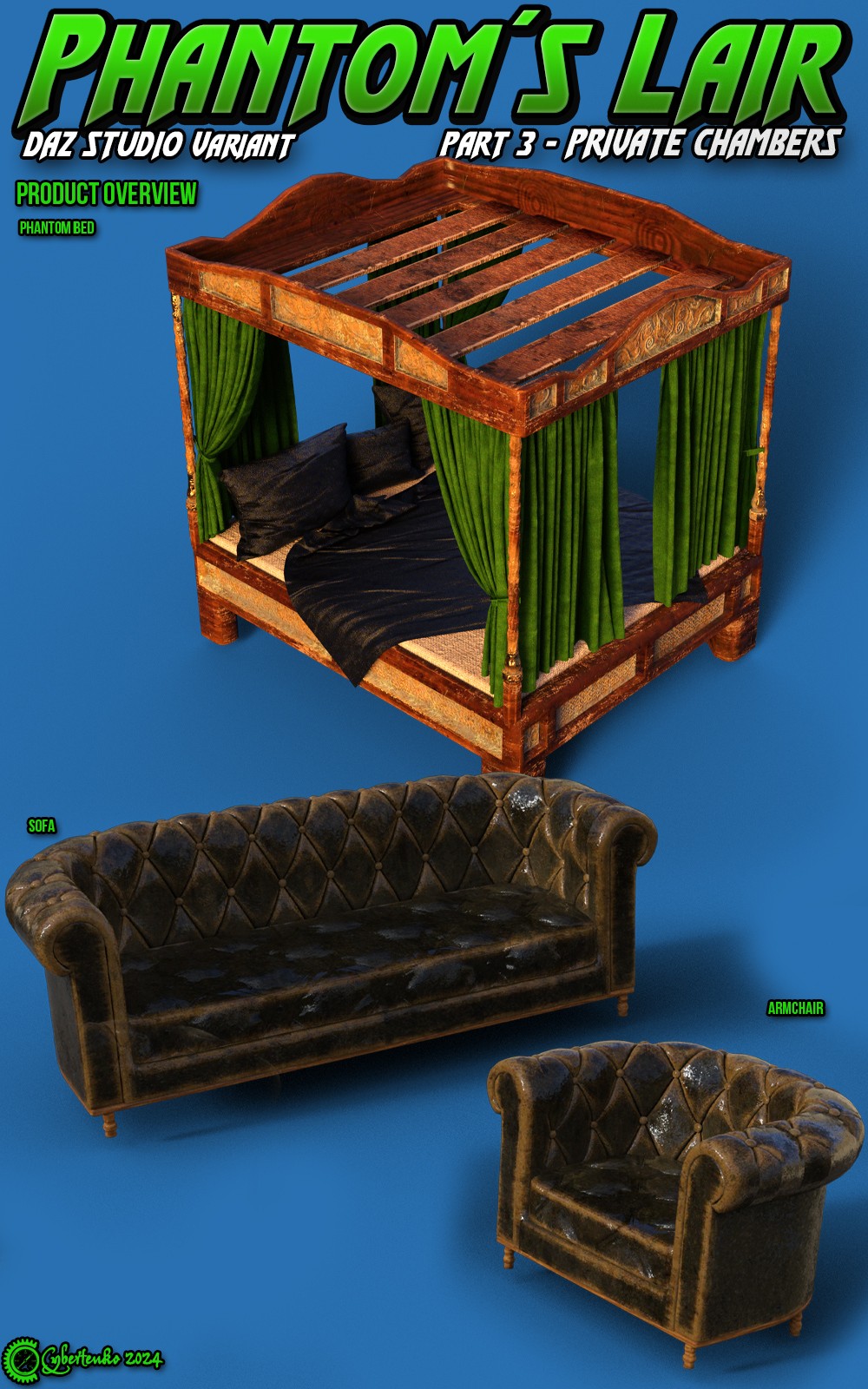Phantoms Lair Part 3 - Private Chambers for Daz by N/A