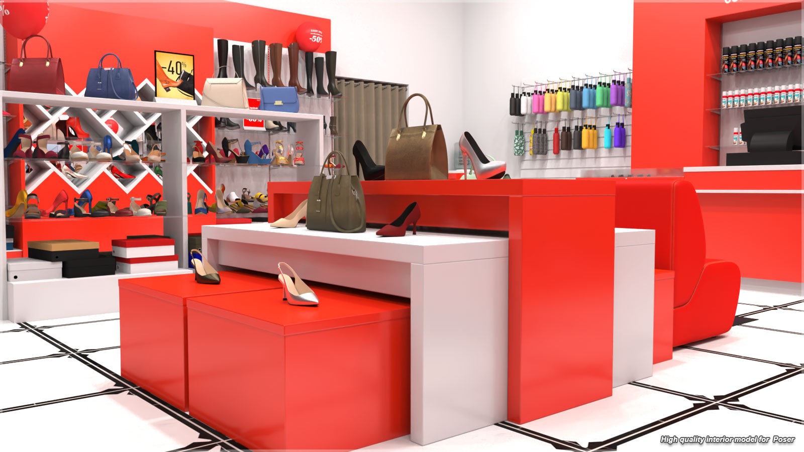 STZ Shoe shop for Poser by N/A