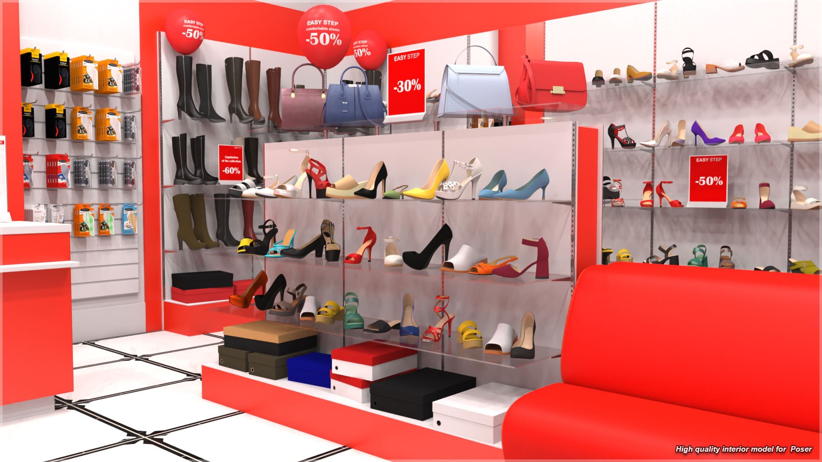 STZ Shoe shop for Poser by N/A