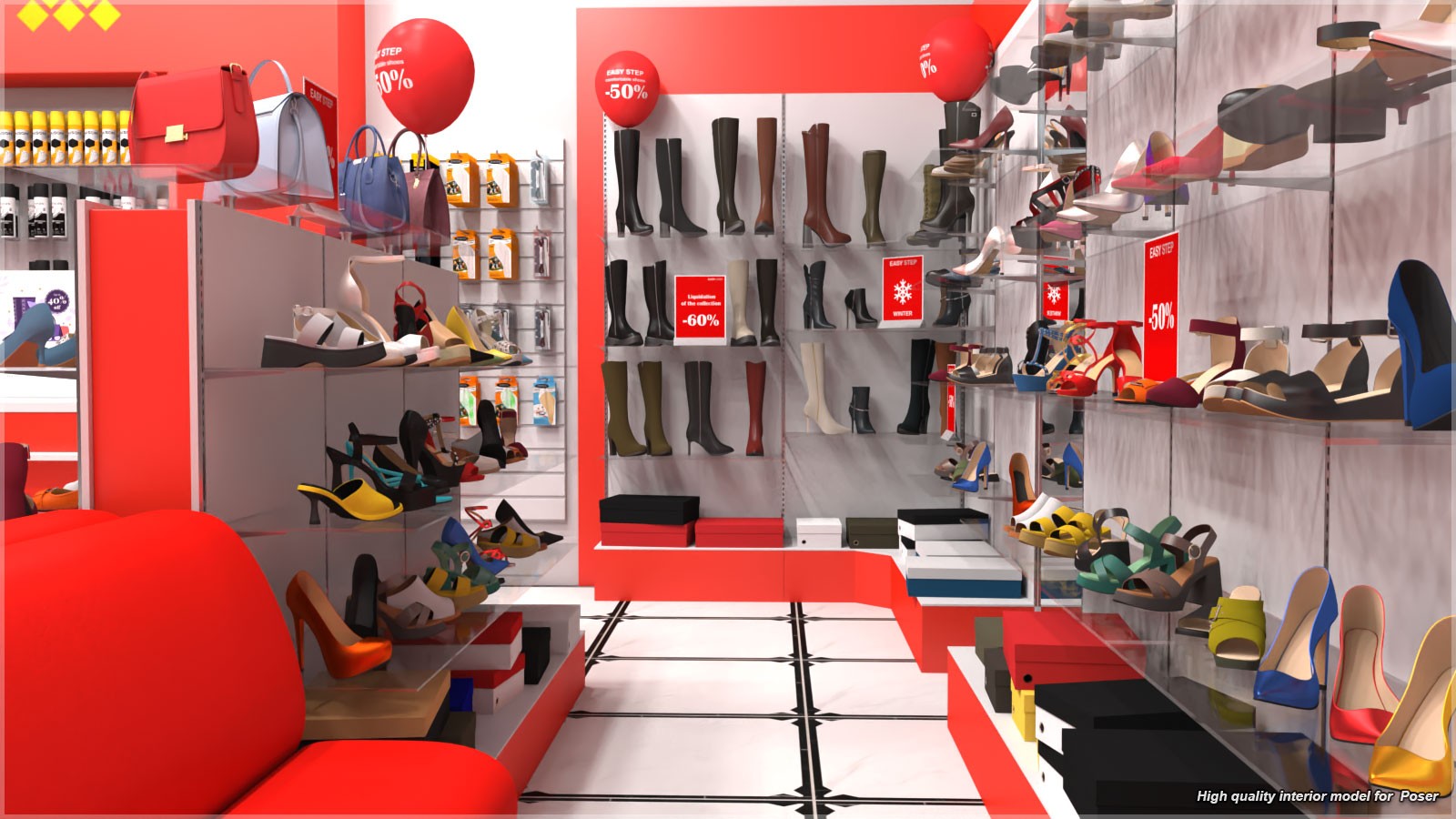 STZ Shoe shop for Poser by N/A
