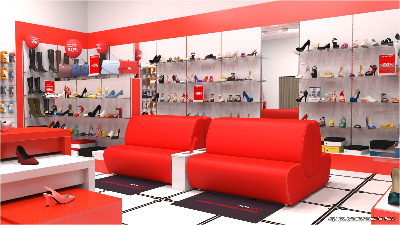 STZ Shoe shop for Poser by N/A