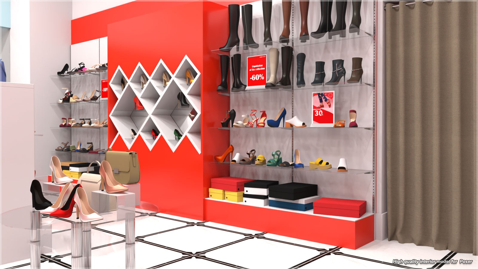 STZ Shoe shop for Poser by N/A