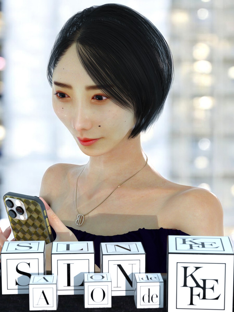 KFE Kanon Hair for Genesis 9 by N/A