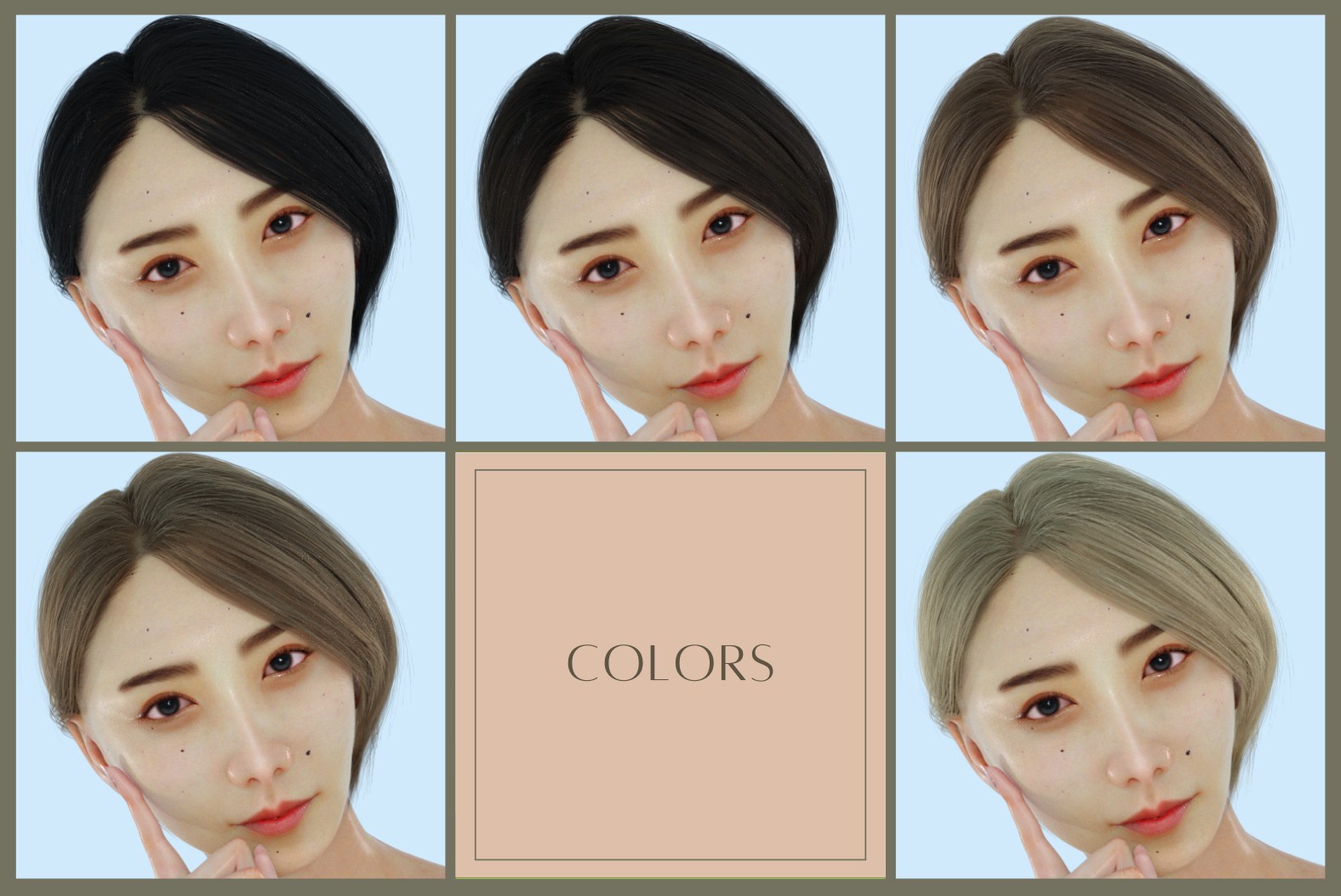 KFE Kanon Hair for Genesis 9 by N/A