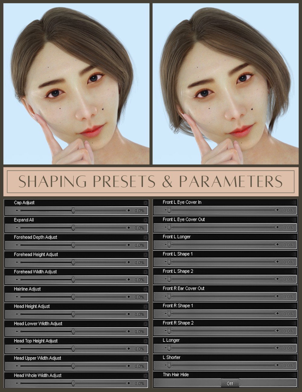 KFE Kanon Hair for Genesis 9 by N/A