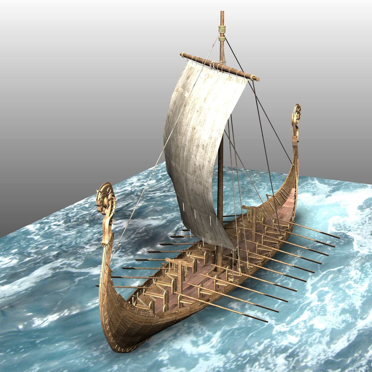 MS24 Viking Ship for Poser by N/A