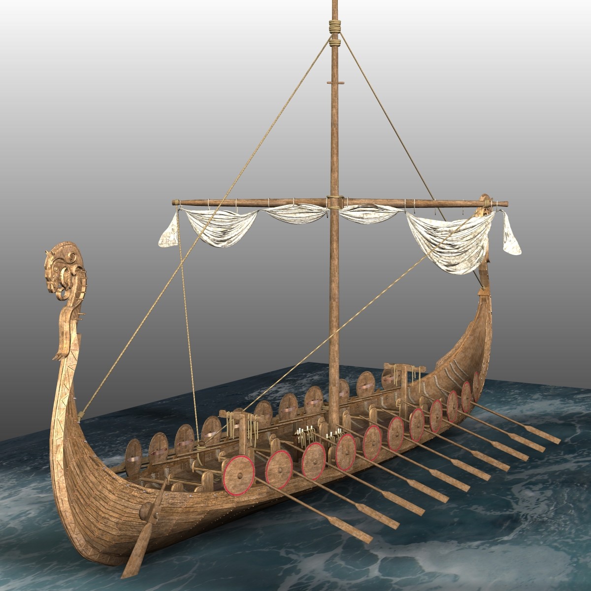 MS24 Viking Ship for Poser by N/A