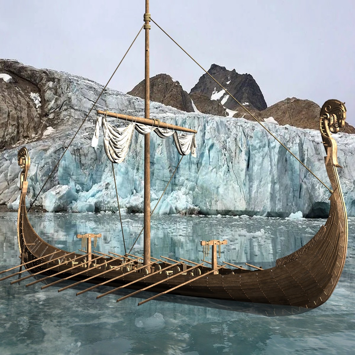 MS24 Viking Ship for Poser by N/A