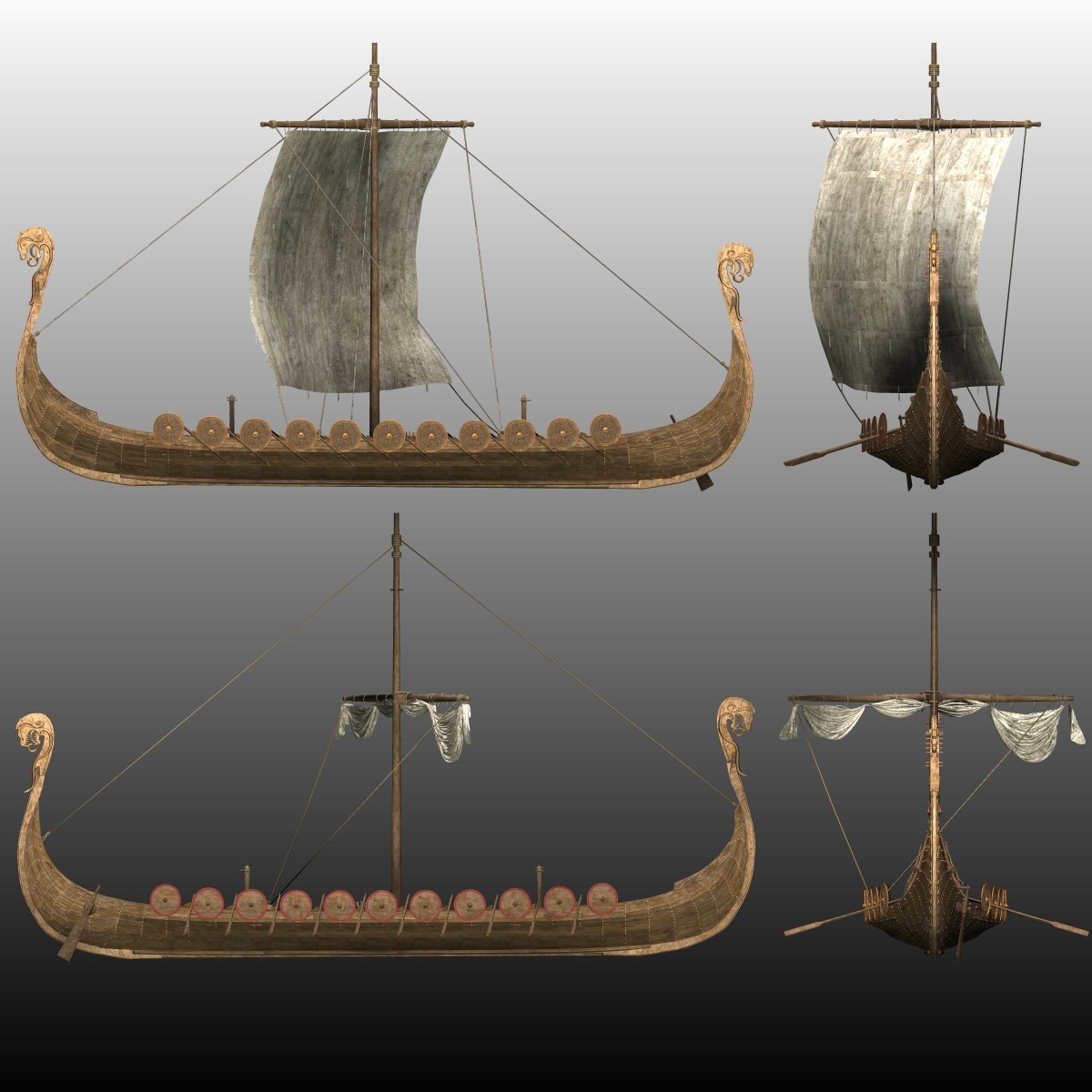 MS24 Viking Ship for Poser by N/A