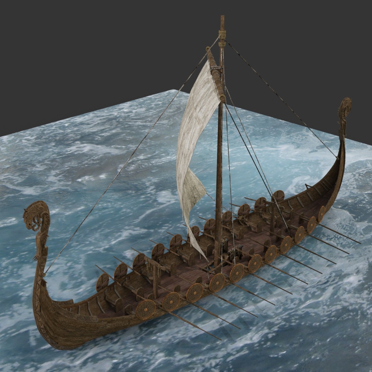 MS24 Viking Long Ship for DAZ by N/A