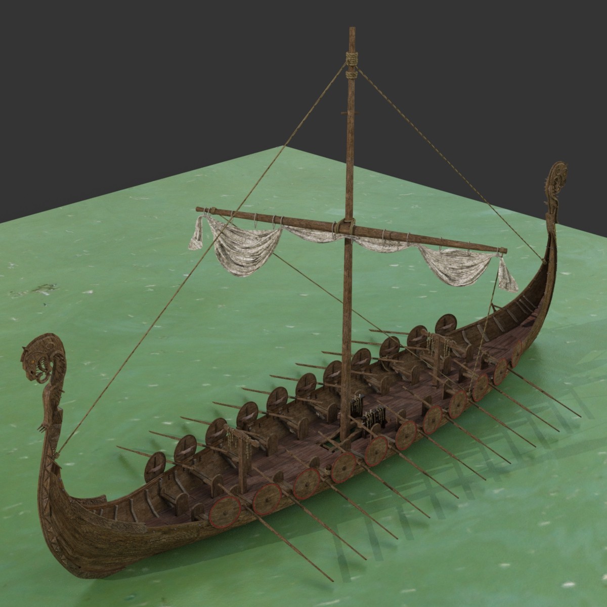 MS24 Viking Long Ship for DAZ by N/A