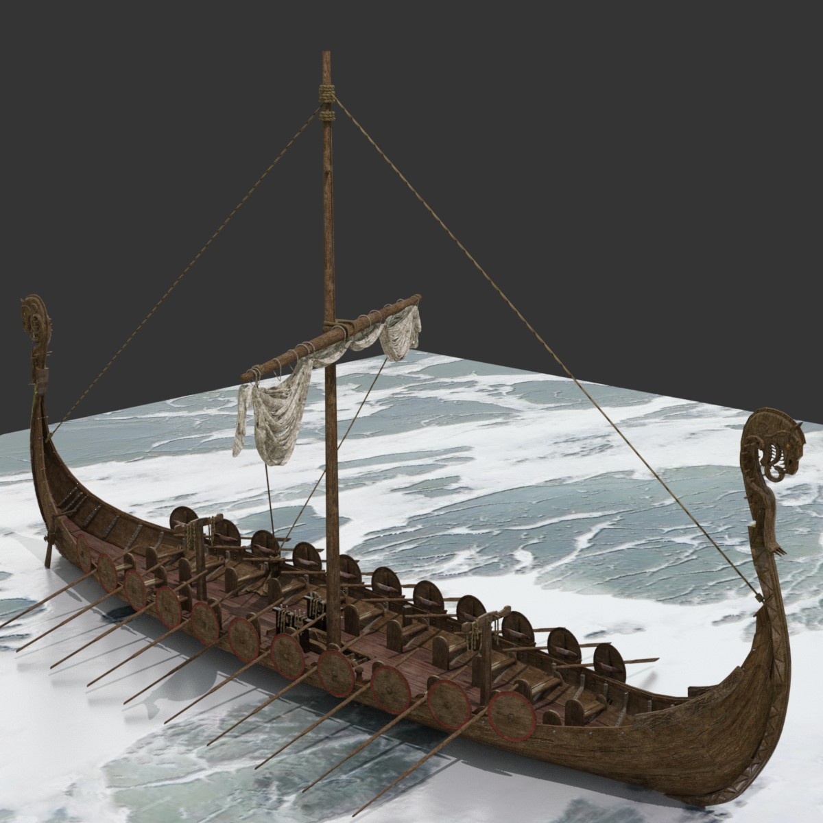 MS24 Viking Long Ship for DAZ by N/A