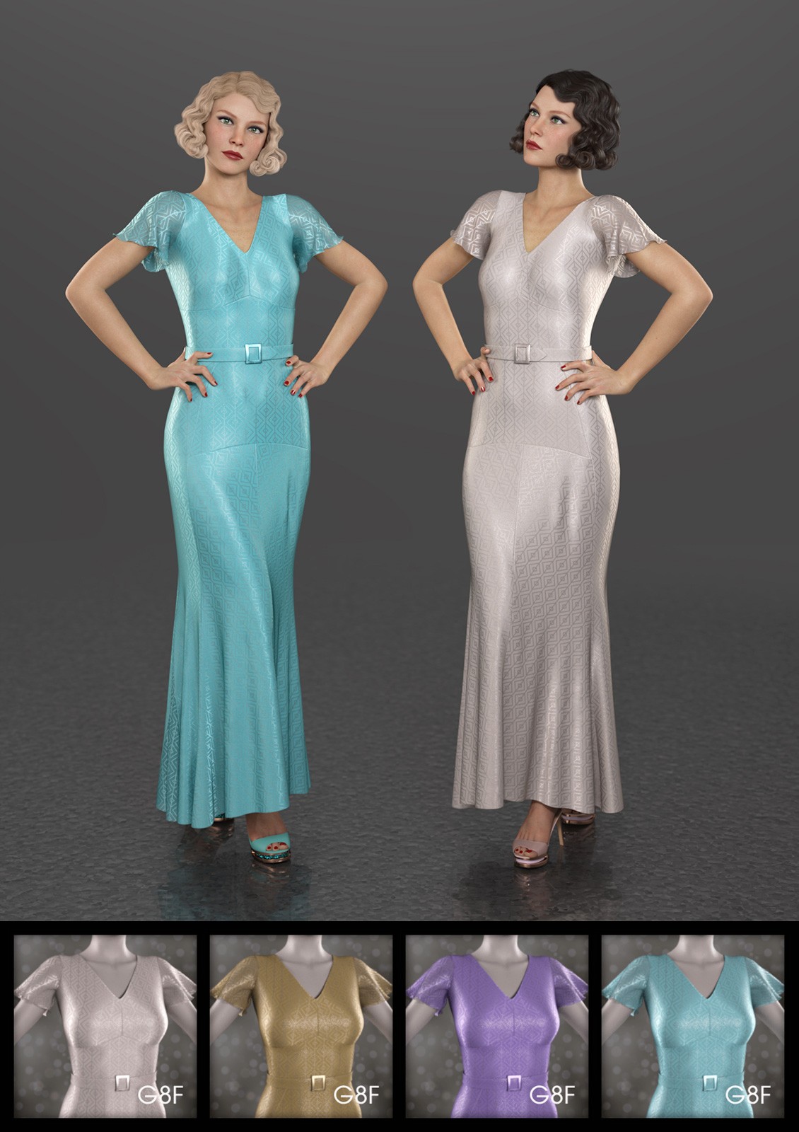 Glamorous Materials for FRQ dForce: 1930s Glamour by N/A