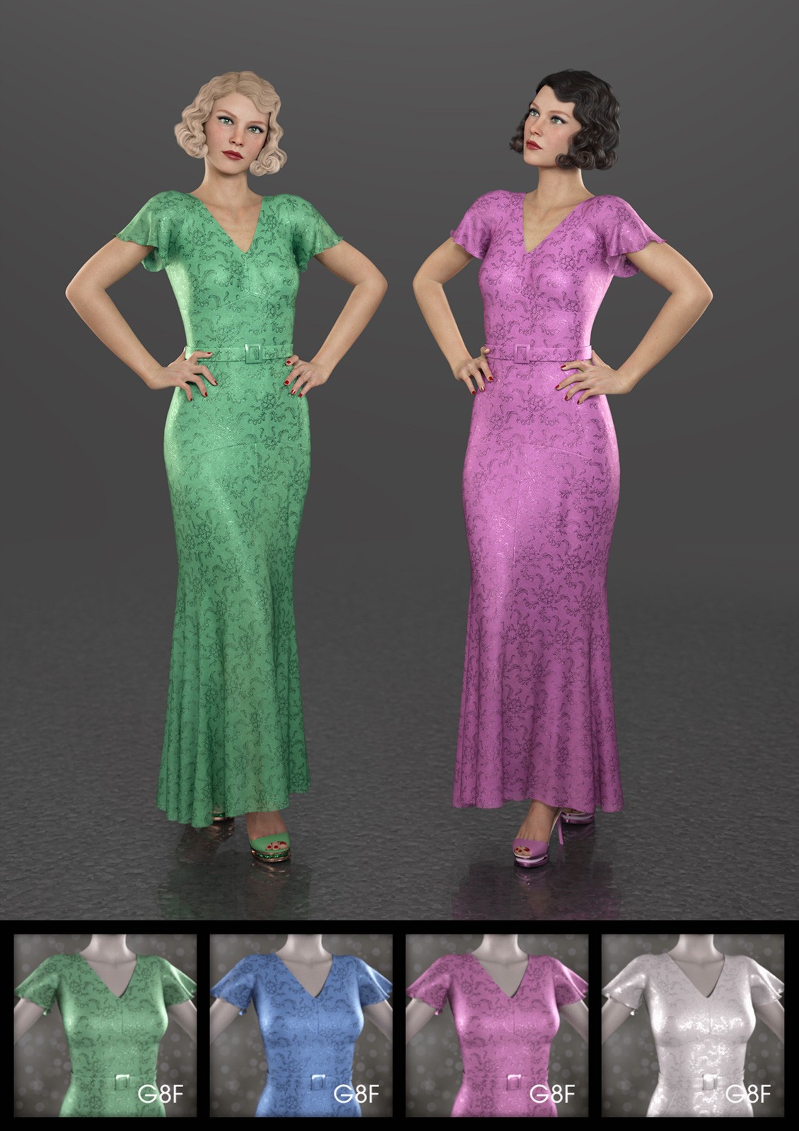 Glamorous Materials for FRQ dForce: 1930s Glamour by N/A