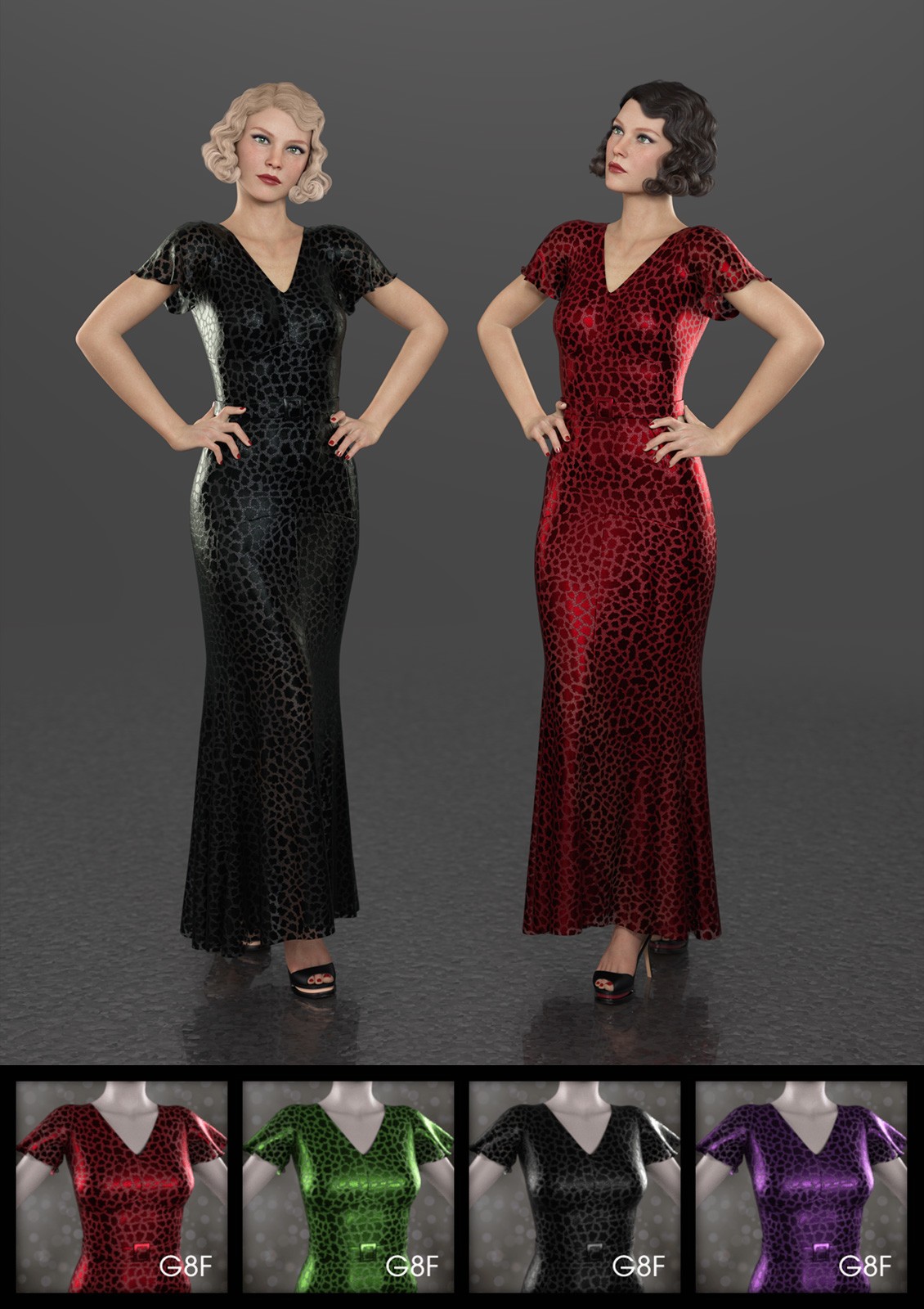Glamorous Materials for FRQ dForce: 1930s Glamour by N/A