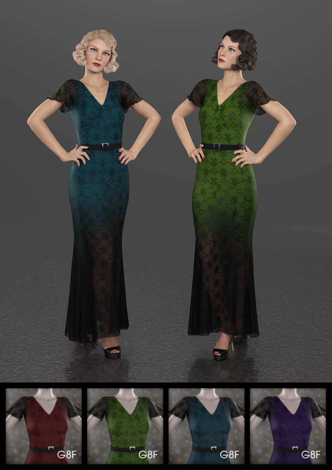 Glamorous Materials for FRQ dForce: 1930s Glamour by N/A
