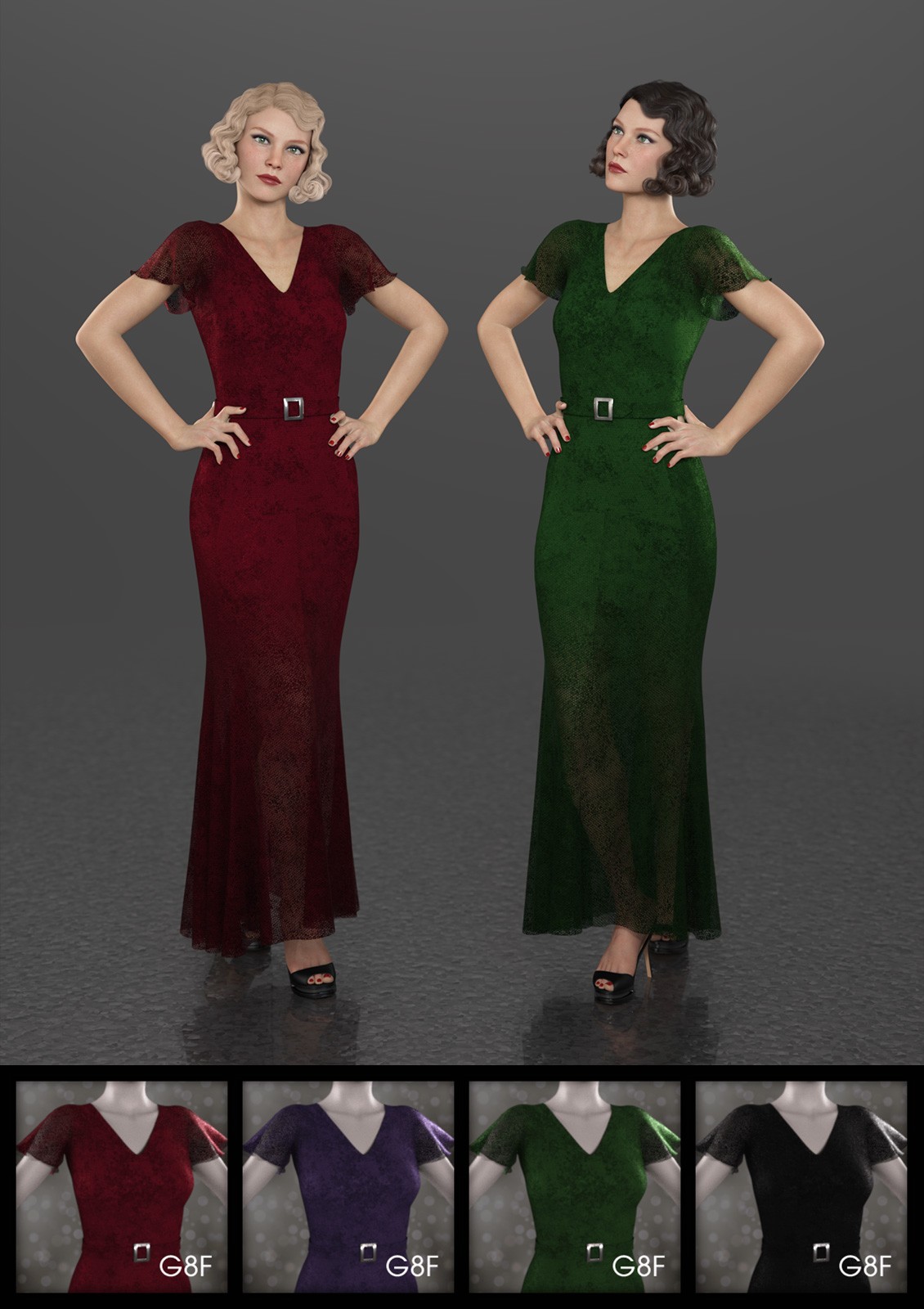Glamorous Materials for FRQ dForce: 1930s Glamour by N/A