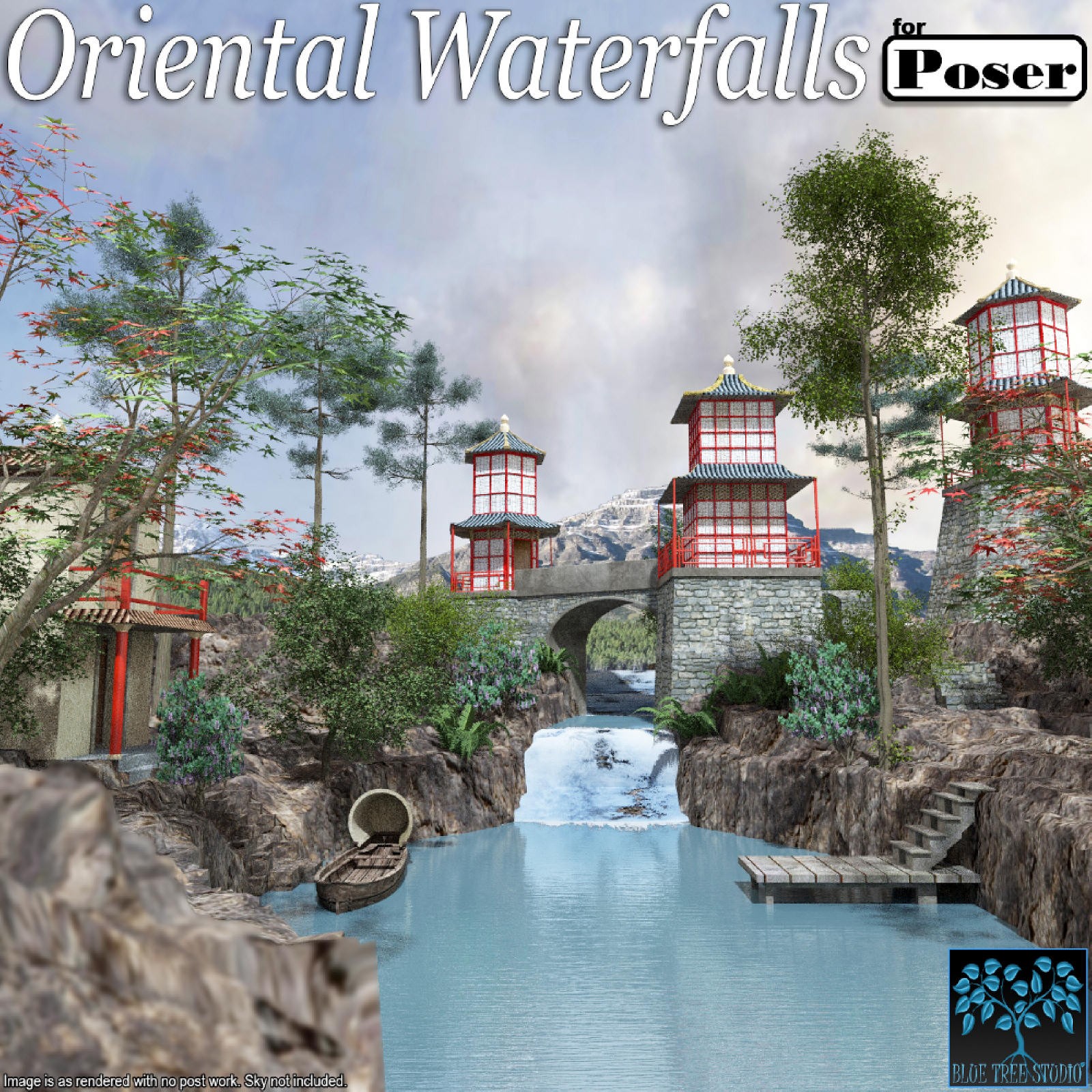 Oriental Waterfalls for Poser by N/A