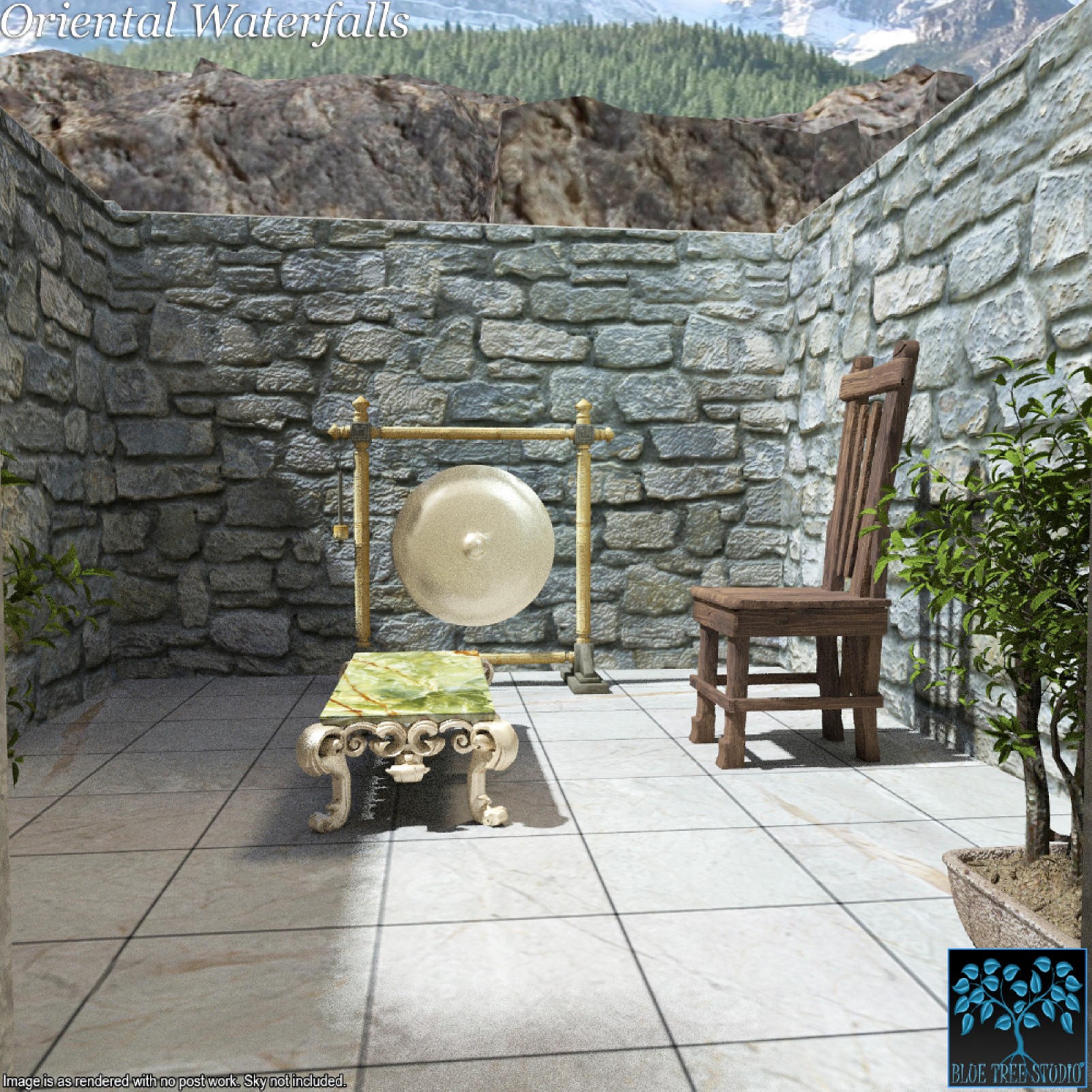 Oriental Waterfalls for Poser by N/A